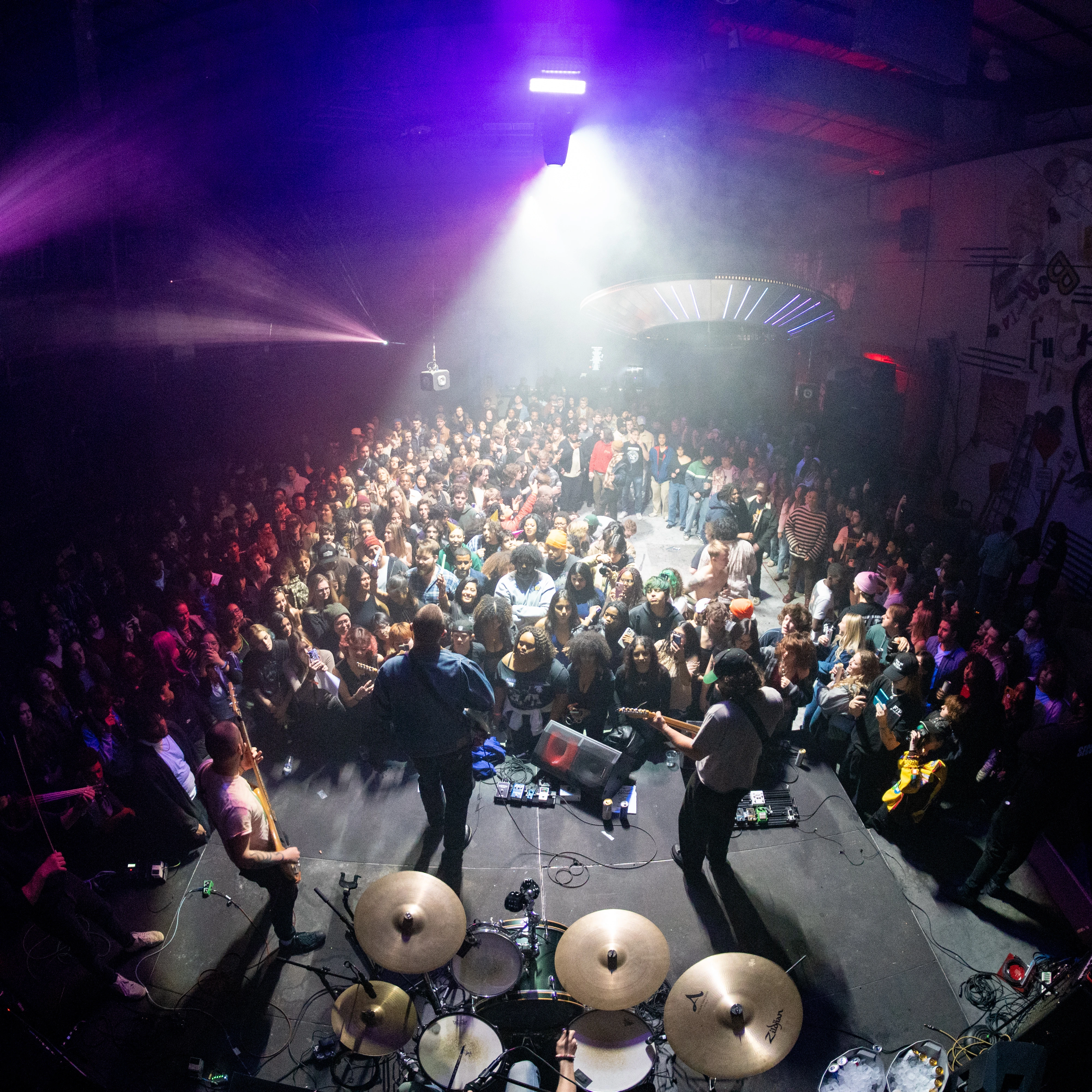 Dramatic black and white portrait